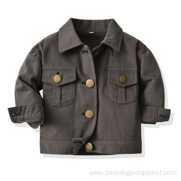 Autumn New Jacket Children's Casual Lapel Jacket